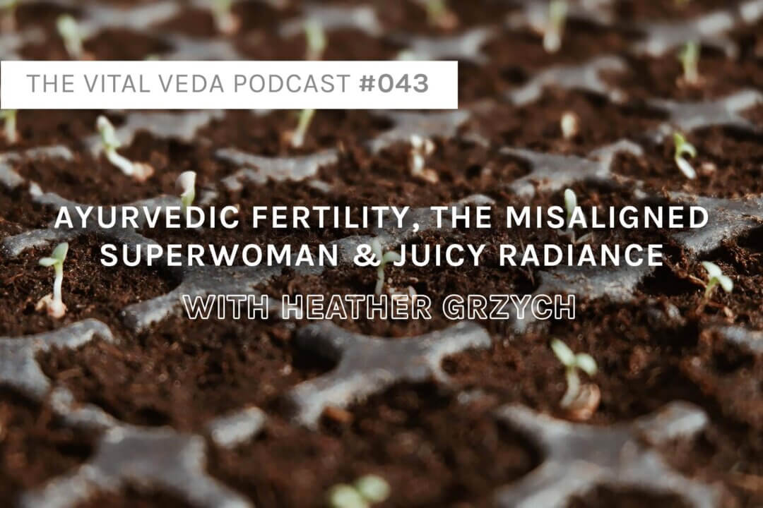 Vital Veda Podcast Banner: Ayurveda and Fertility
