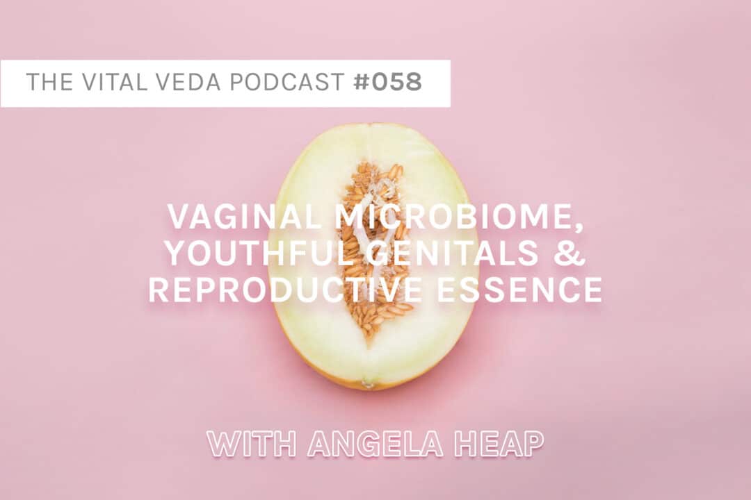 Vital Veda Podcast Banner: Vaginal Microbiome, Youthful Genitals & Natural Vaginal Care