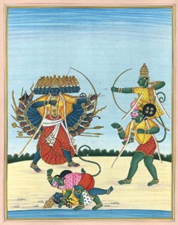 Ravana, Rama and Hanuman