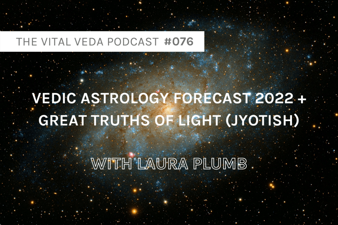 Vital Veda Podcast Banner: Laura Plumb