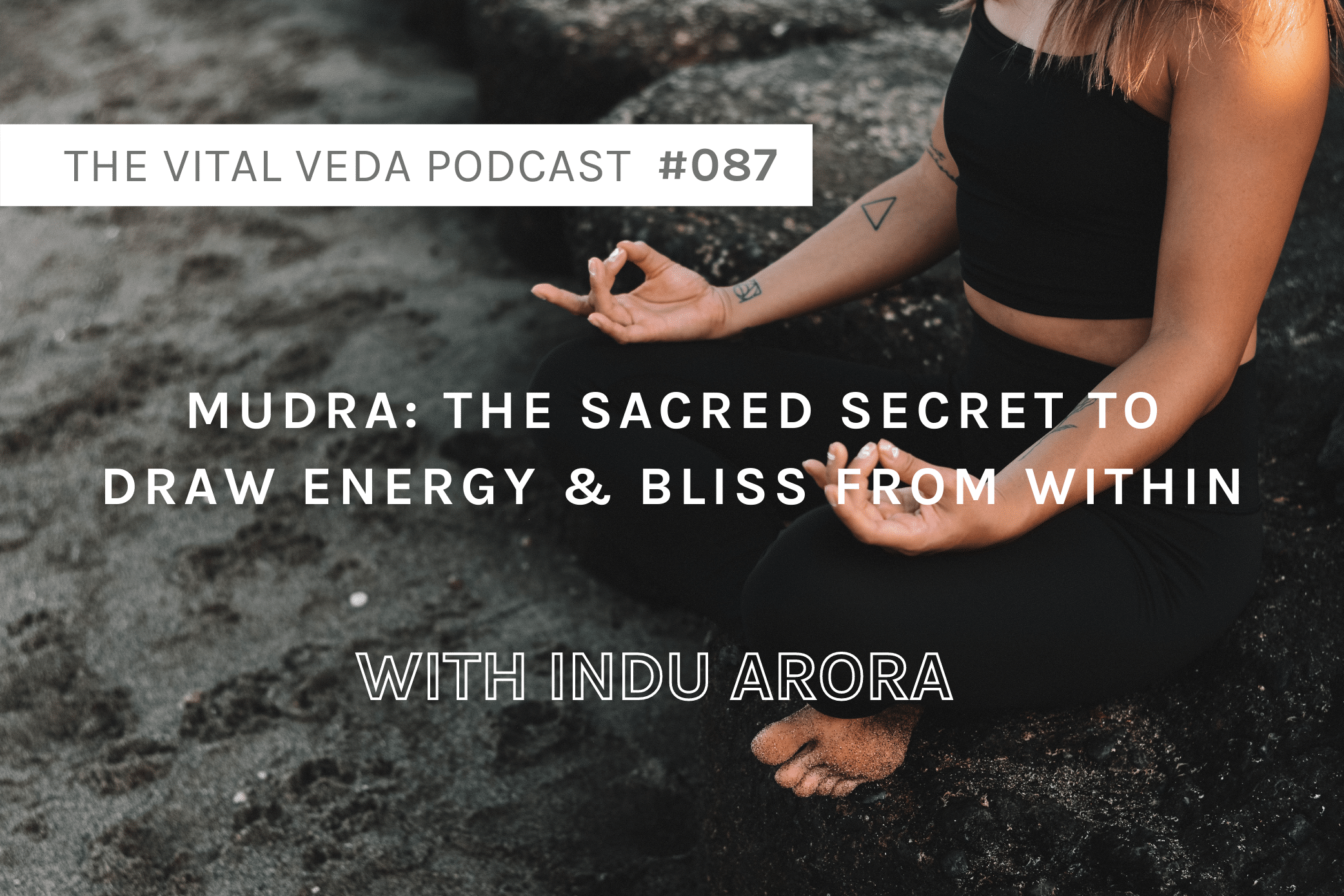 Vital Veda Podcast Banner - Indu Arora Episode